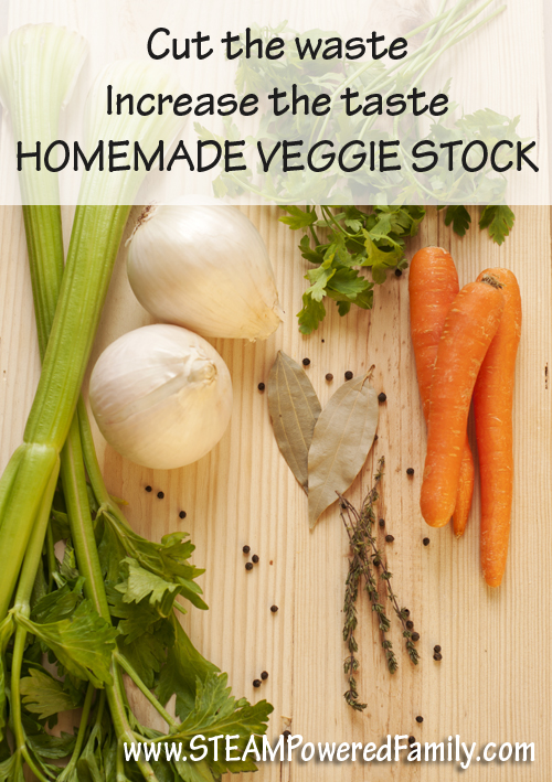 Homemade Veggie Stock – Cut the waste!