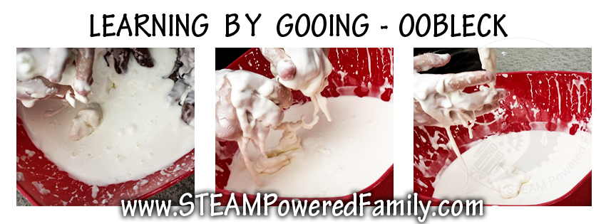 Oobleck Goop also known as Magic Mud - This is our preferred oobleck recipe