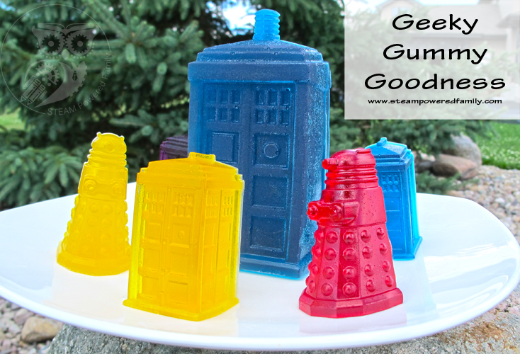 Doctor Who TARDIS and Dalek Handmade Gummy Candies