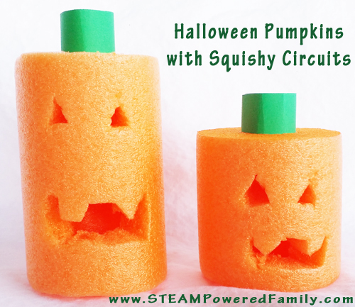 Halloween Pumpkins With Squishy Circuits