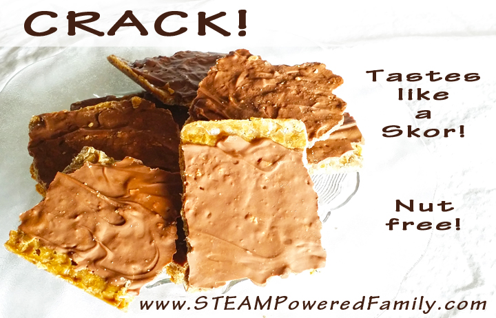 Crack Recipe – A nut-free chocolate toffee treat – so delicious!