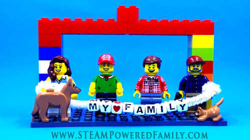 Lego Family Keepsake - A wonderful project that will help children explore what makes each of their family members special. Makes a great gift for loved ones.