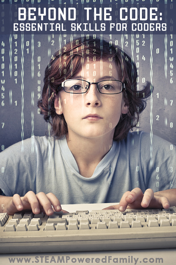 Beyond The Code - Teaching Essential Skills For Coders Of The Future. Coding for kids involves much more than just learning programming languages. Prepare your child for a successful career in the future with these essential skills beyond programming languages. #codingforkids #Coding #CodingForBeginners #CodingSkills #CodingActivities via @steampoweredfam