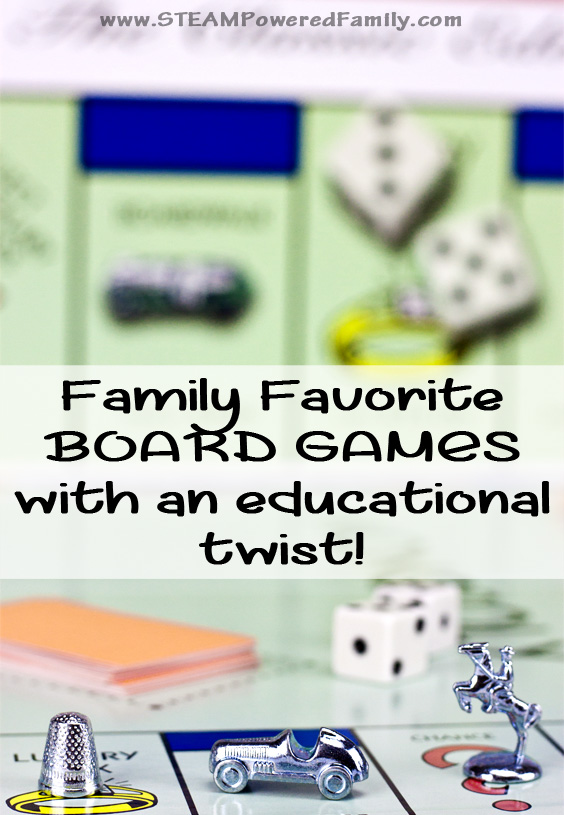 Family Favorite Board Games With An Educational Twist. 