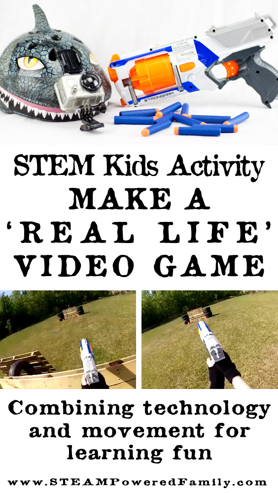 STEM Kid's Activity using technology to create a first person, real life, video game. It's fascinating to see the world through your child's eyes. 