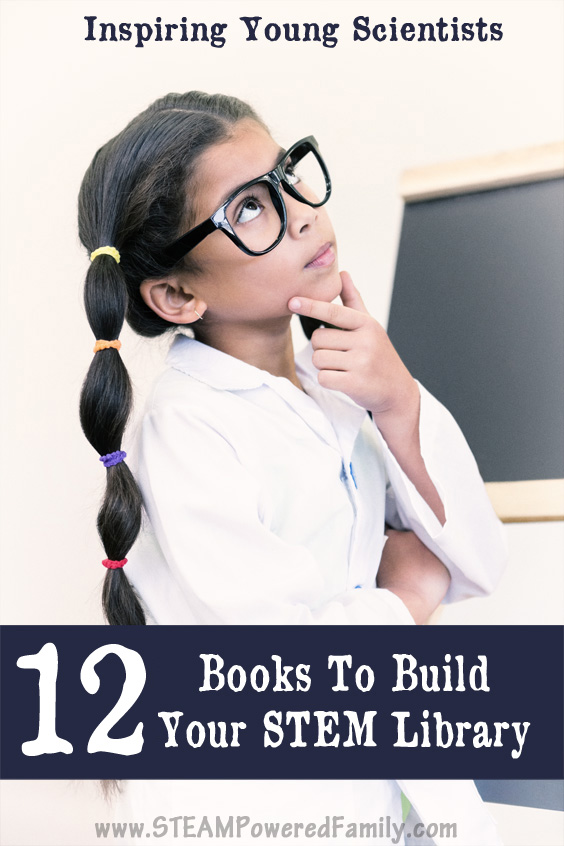 The struggles scientists face come from a variety of sources. From failed experiments to faulty equipment, physical illness to mental illness, to more pervasive societal issues such as sexism and racism. Finding a book that is relatable to your child will help them face similar struggles with their STEM endeavours. Build your STEM library with these 12 must have books. via @steampoweredfam