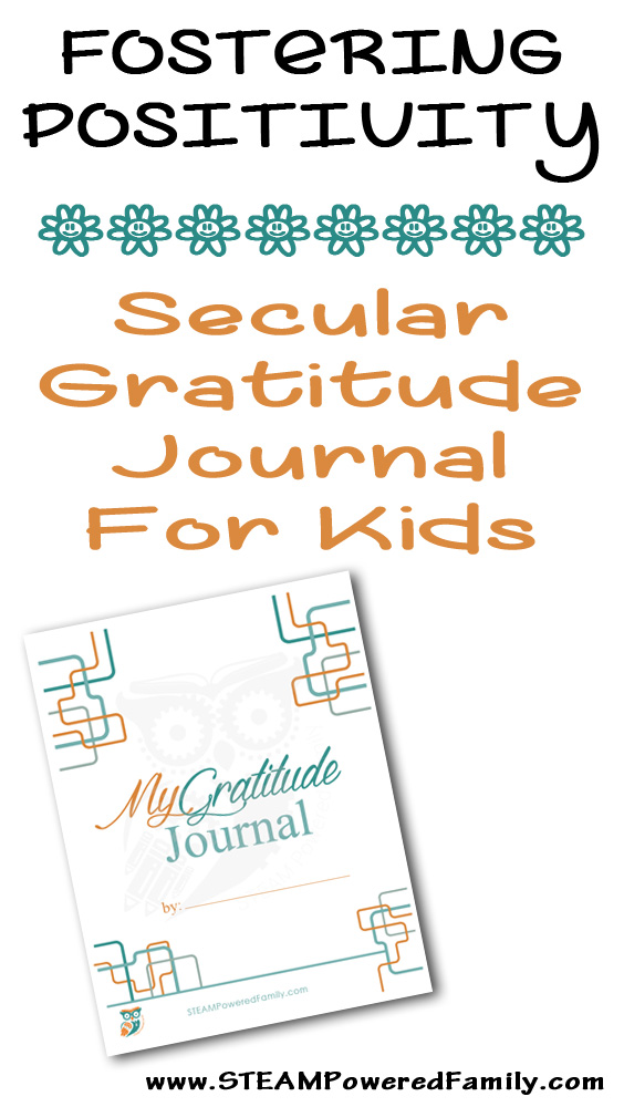 Anxiety can lead to negative thoughts but we can overcome the negative. FREE printable Secular Gratitude Journal designed for kids and classes.