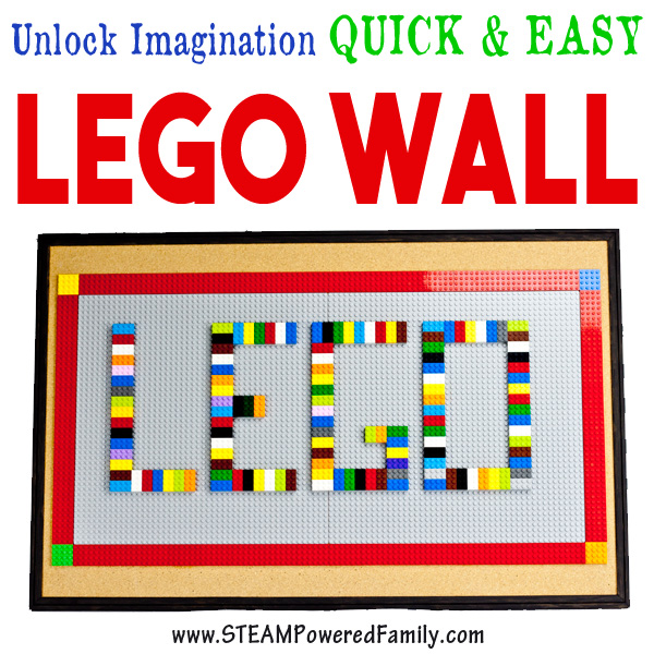 How To Unlock Imaginations with a Quick and Easy Lego Wall Hack. Perfect for the home or classroom