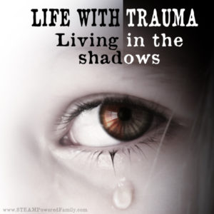 Life with trauma. The thing with trauma is that it never leaves. It becomes this shadow that follows you through your days. Especially for childhood trauma.