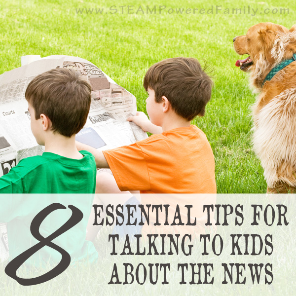 When the news is packed full of terrifying images and stories, help children with these 8 tips for talking to kids about the news. (Trauma and anxiety)