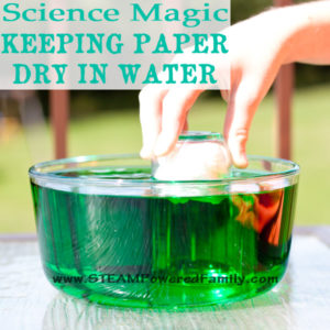 Can you keep paper dry in water, even when it's completely submerged? You can if you understand the science in this magic meets science water project.
