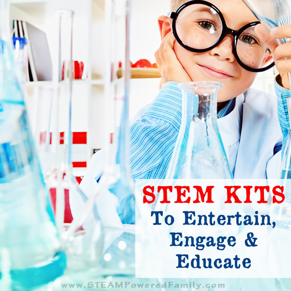 STEM Kits that engage, entertain and educate! These top picks include monthly STEM kits, project specific kits, and how to build your own STEM kit.