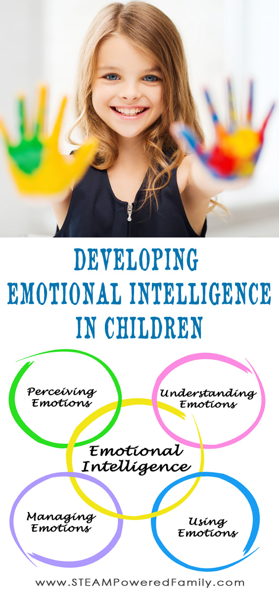 Emotional intelligence in children can be developed through many different approaches, but I found one way that really helped develop my children's EQ. Tips for adults developing their Emotional Intelligence too! via @steampoweredfam