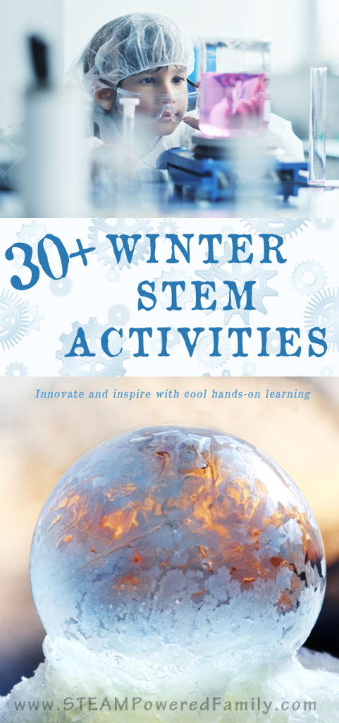 Celebrate snow and cold with these winter STEM activities. Hands-on learning that embraces science, technology, engineering and math.