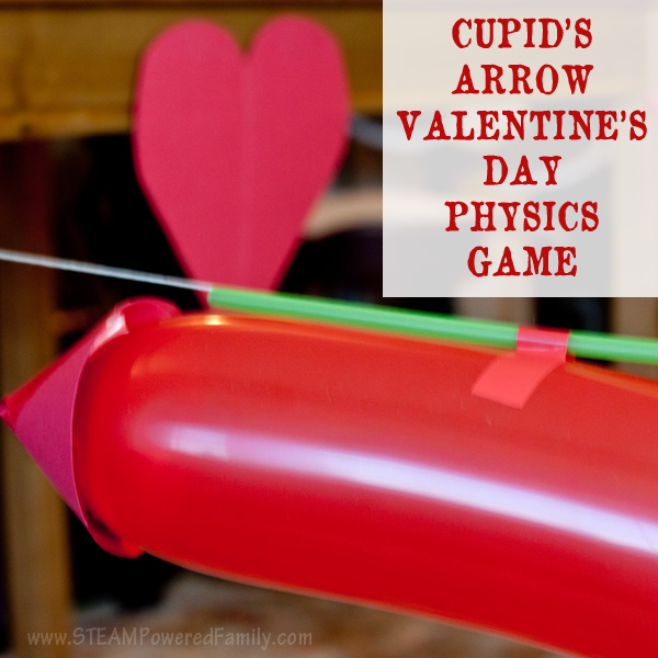 Get everyone moving with this Cupid's Arrow Balloon STEM Challenge. A fun twist on balloon races while learning Physics & Newton's Third Law of Motion.