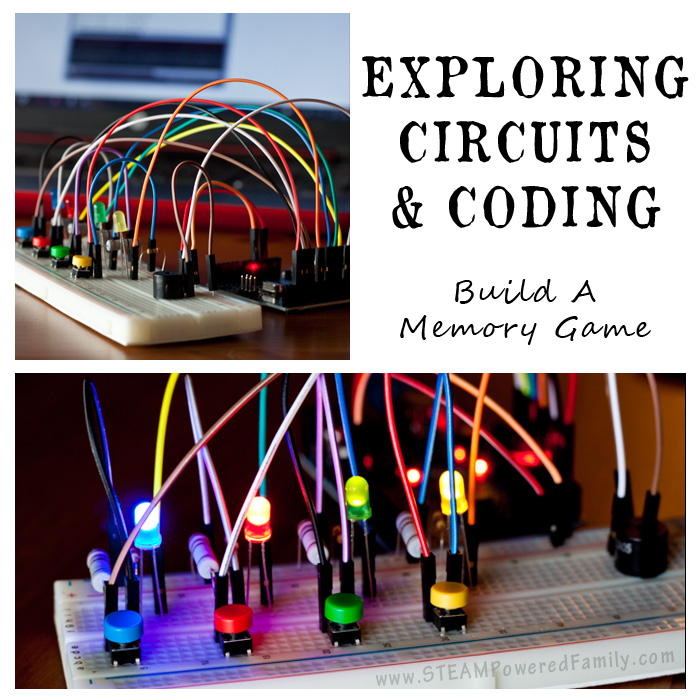 Coding and Electrical Circuits For Kids - Build a memory game using a breadboard and Arduino.