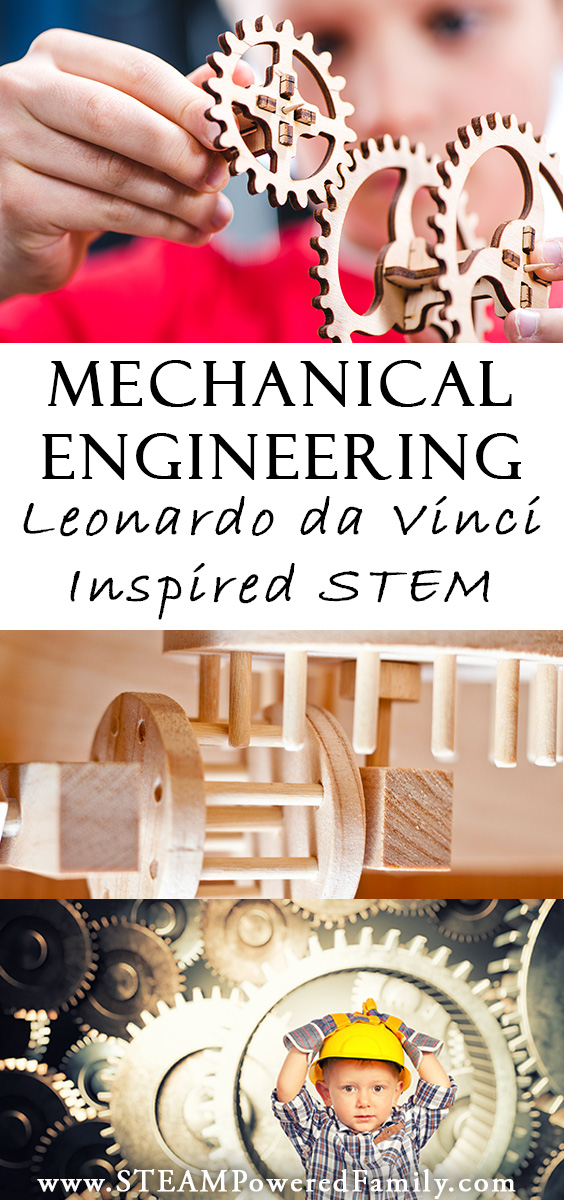 Mechanical engineering for kids: the study of machines is a stem activity perfect for kids who want to discover how things work, just like Leonardo da Vinci