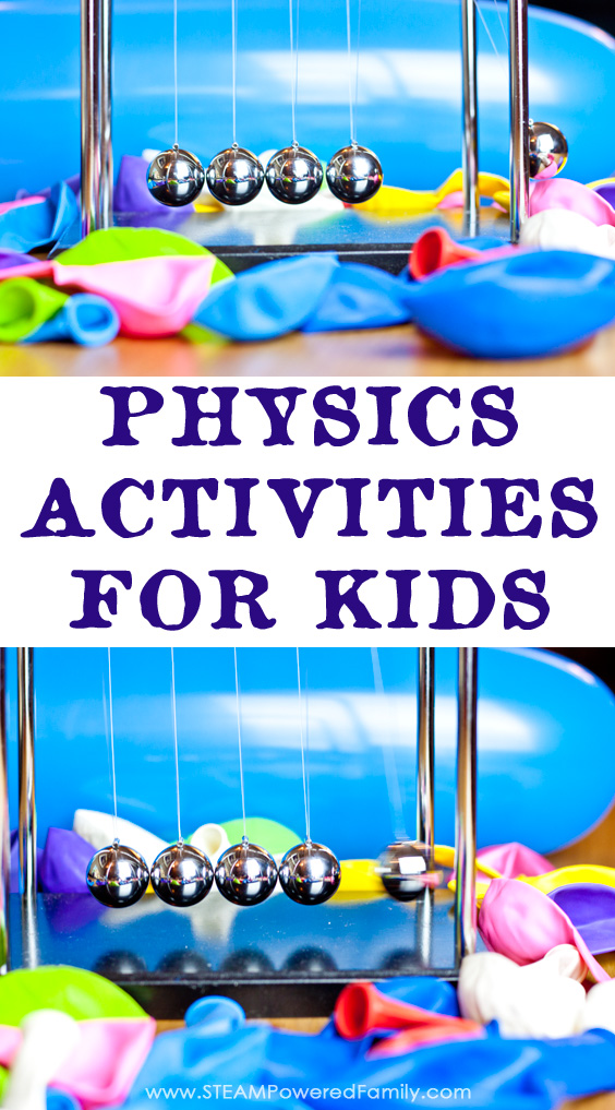 Exciting, hands on physics activities that explore Newton's Laws of Motion. An inquiry based lesson plan. via @steampoweredfam