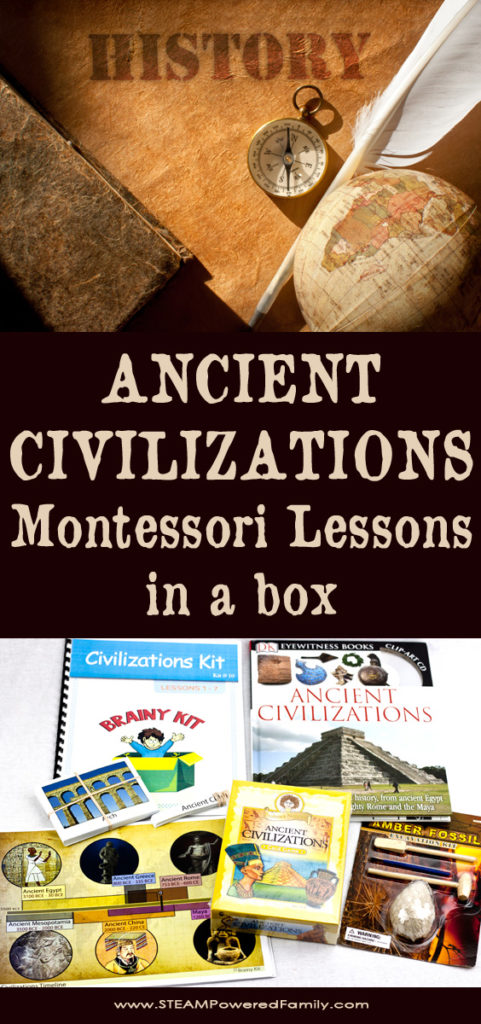 Ancient Civilizations - Montessori Lessons In A Box For Young Historians