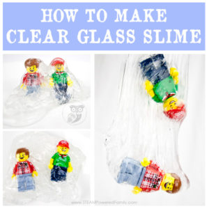 How to make crystal clear glass slime using a saline slime base recipe.