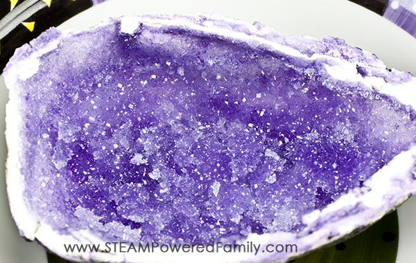 Gorgeous and delicious Candy Geode Kitchen Science