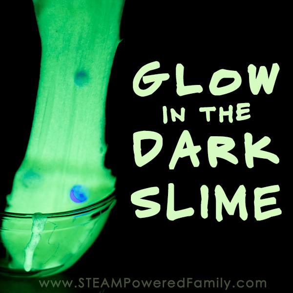 Glow in the dark slime - an easy recipe with amazing results! Perfect for an after dark party or a fun new twist to sensory play time.