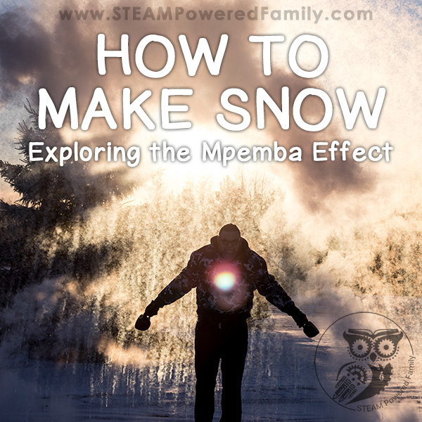 How to Make Snow and explore a cool property of water called the Mpemba Effect. It uses a little bit of science, a little bit of hot water, and a whole lot of cold to make this spectacular snow storm happen like magic.