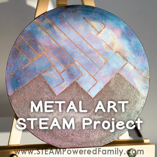 A metal art STEAM project that explores the fascinating phenomenon of metal and various forms of oxidation to create gorgeous art pieces. Applying techniques used by blacksmiths since 11th or 12th century BC. 