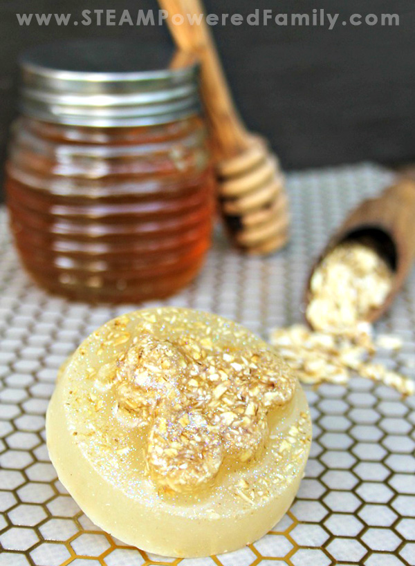Honey, oatmeal and milk soap recipe that creates luxurious soaps that are wonderful for gifts