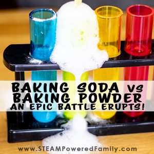Baking Soda vs Baking Powder Science Experiment