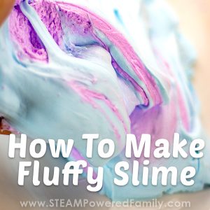 how to make fluffy slime with contact lens solution. Our favourite recipe!