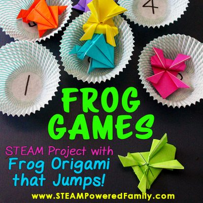 Frog Games - STEAM Education Project with Origami Frogs
