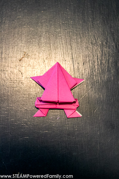 Jumping Origami Frog Instructions Step 24