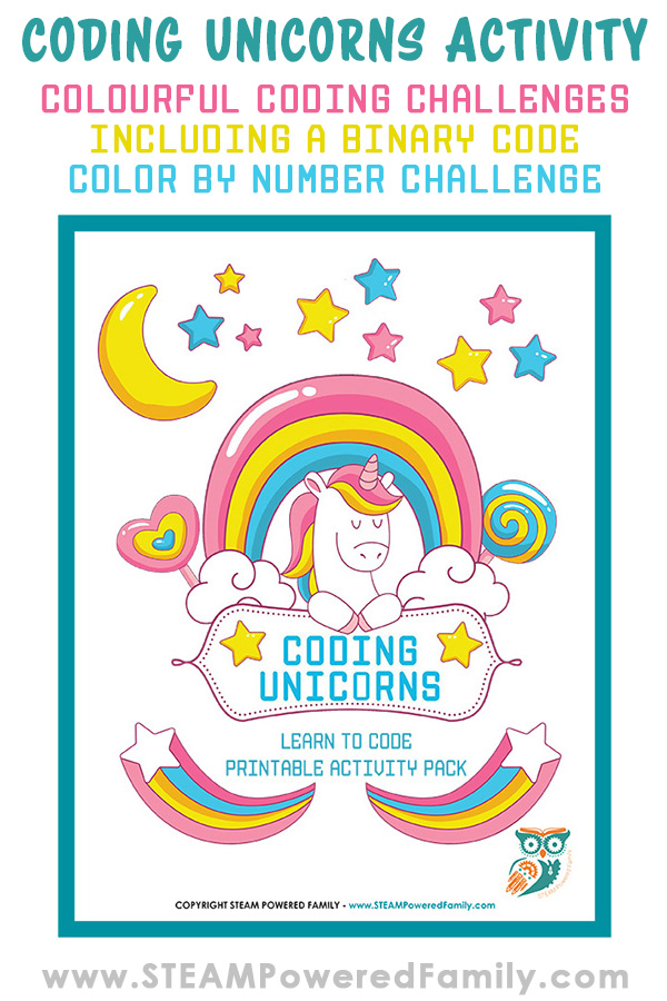 Coding for kids has never been so colourful! This Coding Unicorns activity embraces colour and coding to inspire and teach kids basic coding skills.