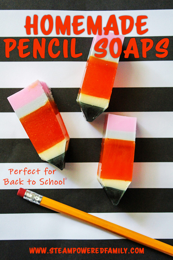 How to make soap shaped like pencils perfect for back to school