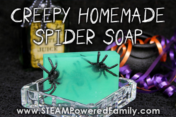 Perfect for Halloween gifts, these diy spider soaps are so creepy they are perfect