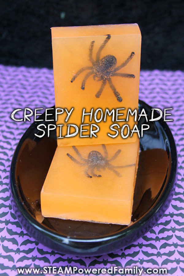 Halloween Soaps With Spiders Crawling Out Of Them