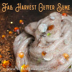 Fall Glitter Slime – New slime recipe!