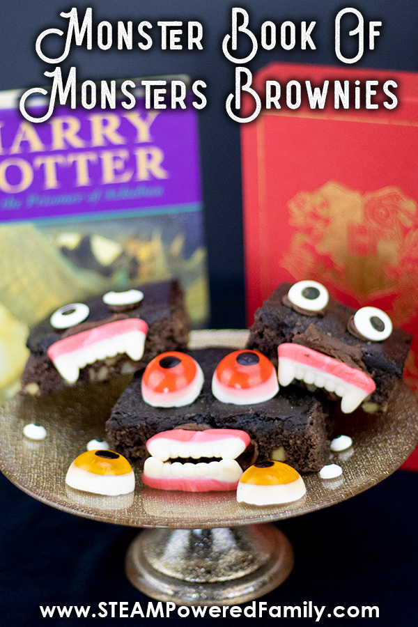 Monster Book of Monsters Brownies are perfect for a Harry Potter Party