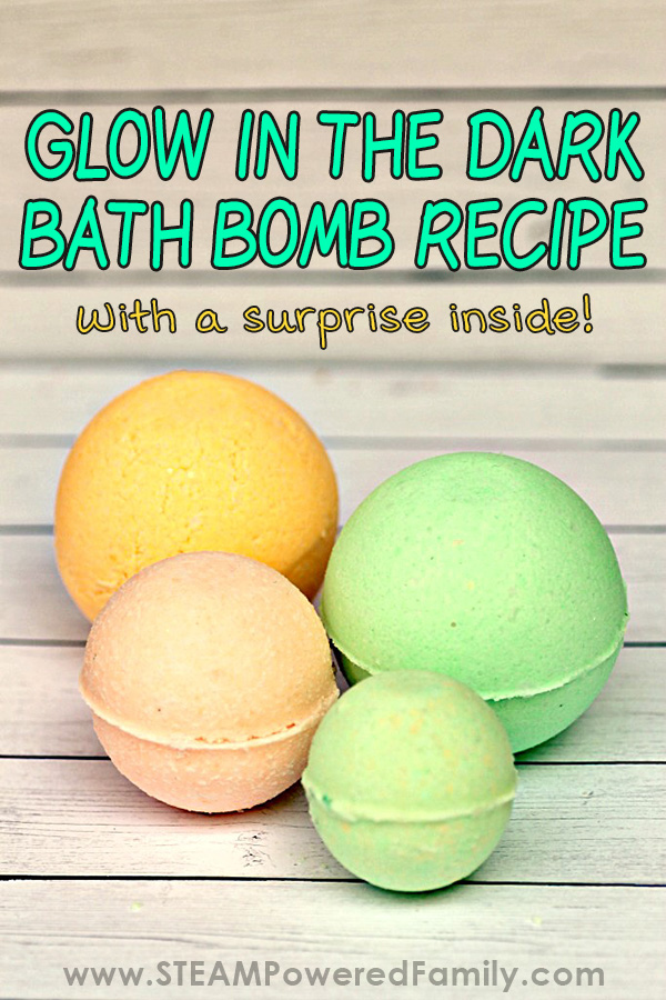 Homemade Glow in the Dark Bath Bombs
