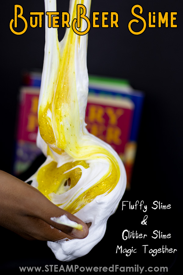 Butterbeer slime recipe, so easy and so stretchy