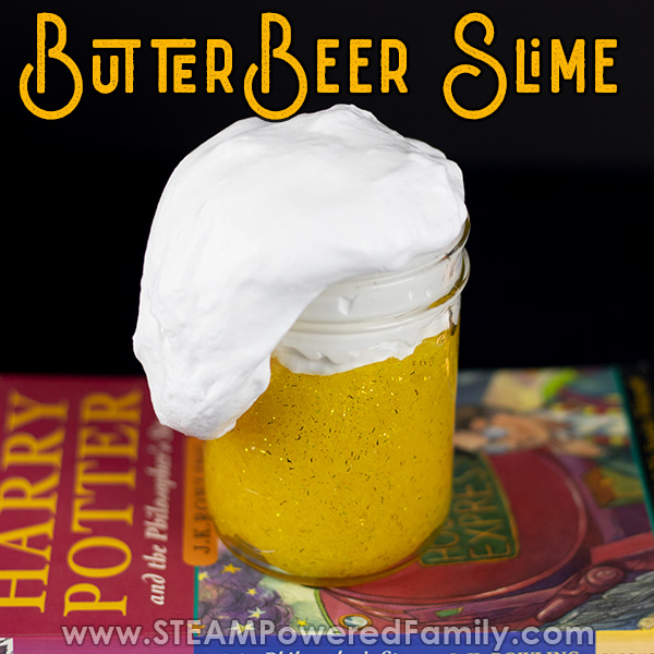 ButterBeer Slime – Fluffy Slime and Glitter Slime Make Magic