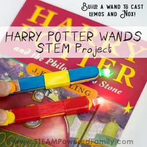 Harry Potter Wands project for kids using STEM principles