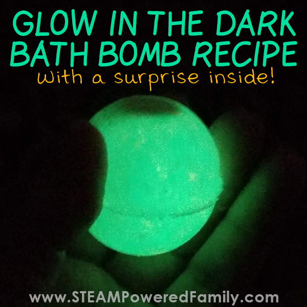 Glow in the dark bath bomb recipe