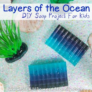 Layers of the Ocean Soap project for kids