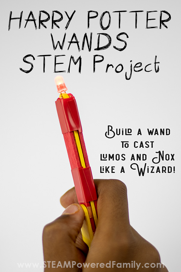 Harry Potter Lumos wands STEM Project with circuits