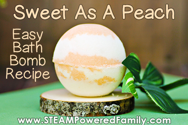 Sweet As A Peach Easy Bath Bomb Recipe
