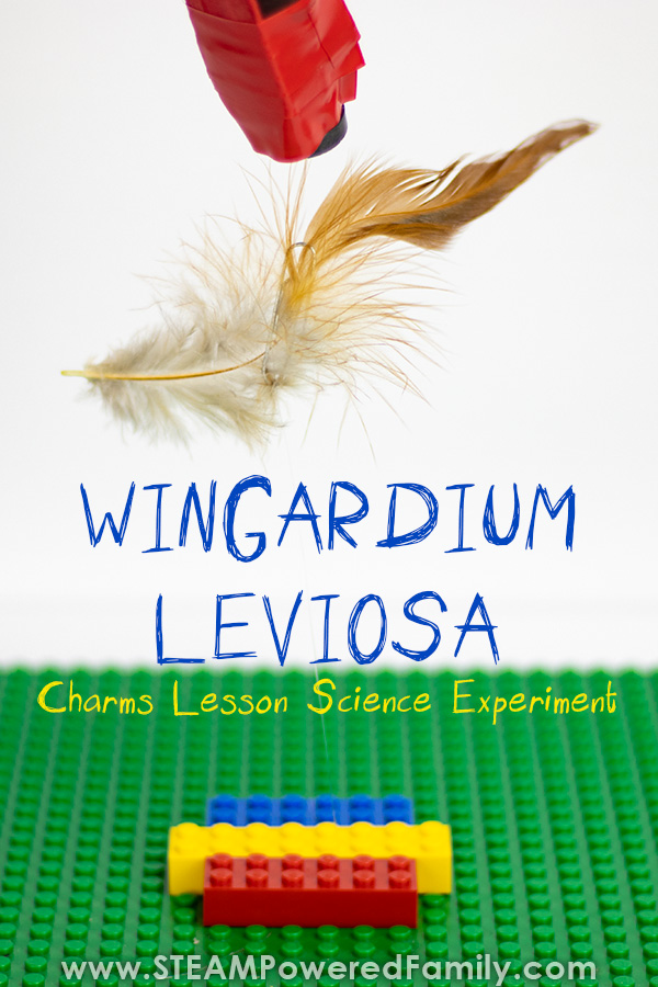 Wingardium Leviosa, Swish and Flick! It's time for Charms class! Kids will levitate feathers in this activity like magic, and learn the science of magnetism. Perfect for a Harry Potter inspired lesson. #WingardiumLeviosa #HarryPotter via @steampoweredfam
