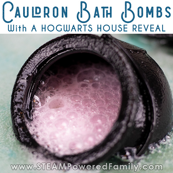 Harry Potter Bath Bombs In Cauldrons – with house reveal!