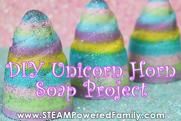 Unicorn horn soap and bacteria unit study